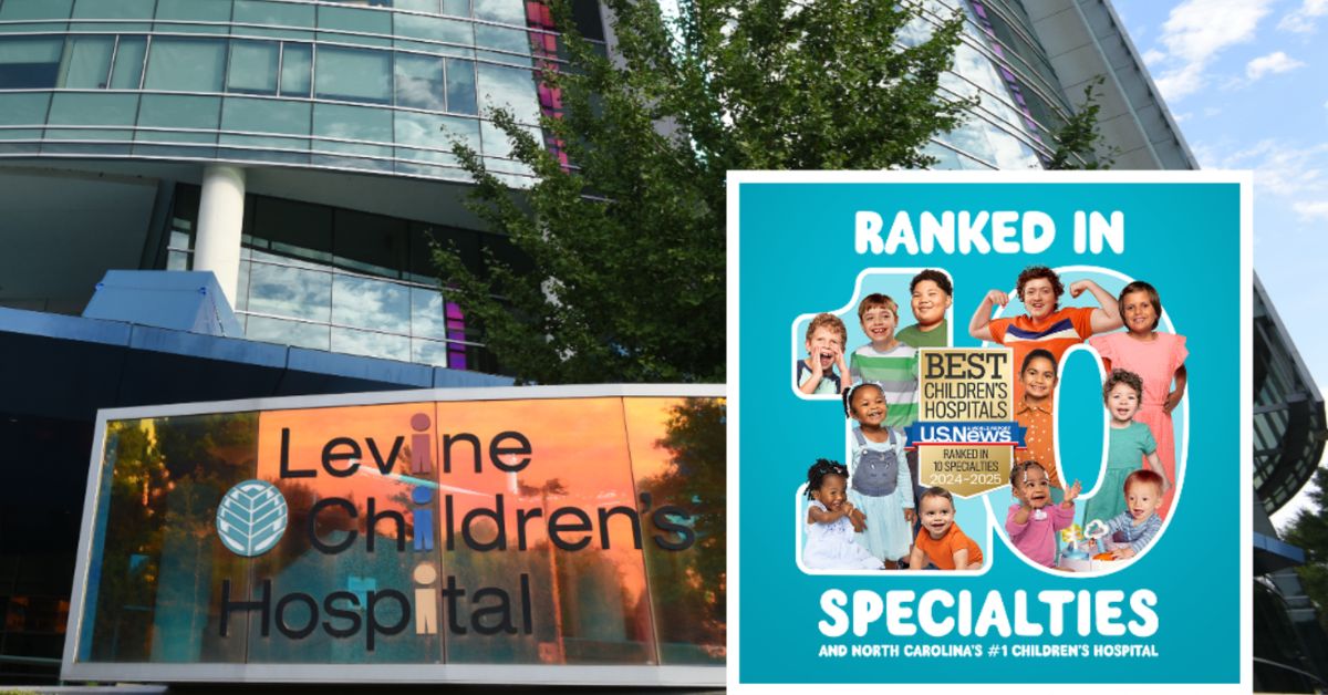 Featured image for “Charlotte Home to the No.1 Children’s Hospital in North Carolina”